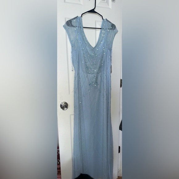 Beaded Blouson Long Dress - Picture 2 of 5